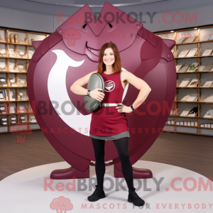 Maroon Celtic Shield...