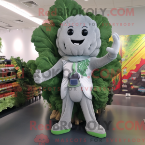 Silver Broccoli mascot...