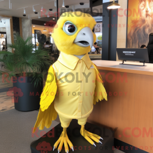 Lemon Yellow Hawk mascot...