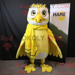 Lemon Yellow Hawk mascot...