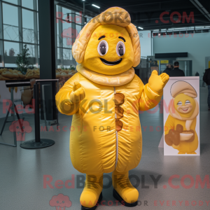 Yellow Croissant mascot...