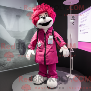 Magenta Doctor Maskottchen...