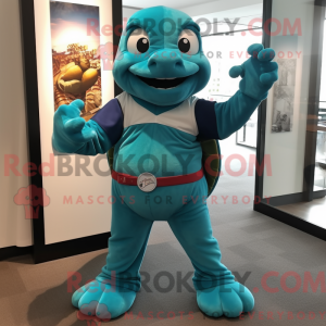 Blågrøn skildpadde...