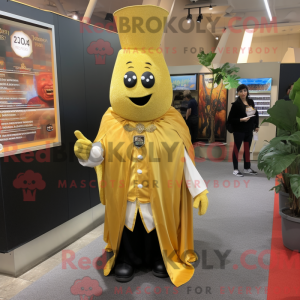 Gold Beet-mascottekostuum...