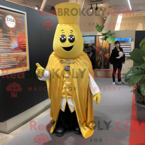 Gold Beet maskot kostume...