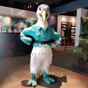 Teal Albatross mascot...