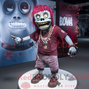 Maroon Zombie mascot...