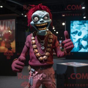 Maroon Zombie maskot...