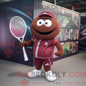 Maroon tennisracket...