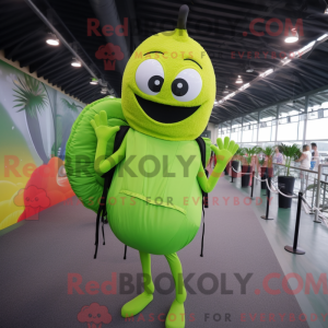 Lime Green Spaghetti mascot...