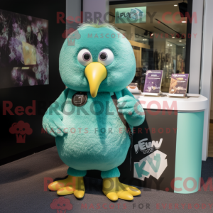 Postava maskota Teal Kiwi...