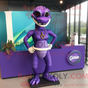Lilla Python maskot kostume...