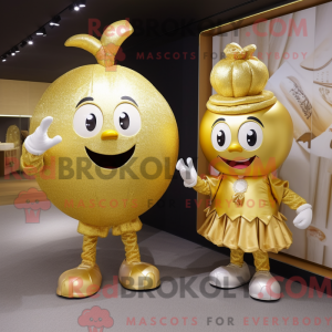 Maskottchenkostüm Gold...