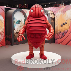 Rød Trilobite maskot...
