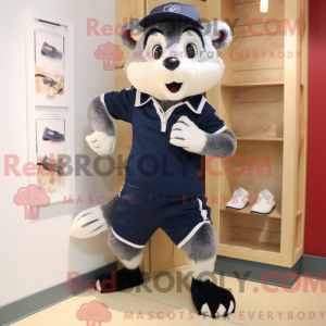 Navy Badger mascottekostuum...