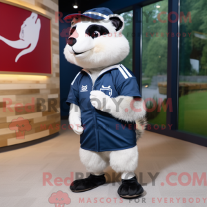 Navy Badger mascottekostuum...