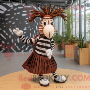 Rust Zebra-maskotdraktfigur...