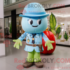 Sky Blue Melon mascot...