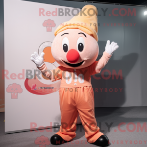 Peach Clown maskot kostume...