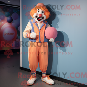 Peach Clown Maskottchen...