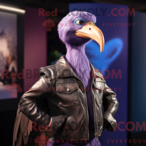Purple Dodo Bird mascot...