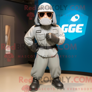 Silver Gi Joe mascot...