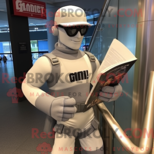 Silver Gi Joe mascot...