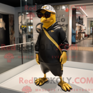 Gold Blackbird mascot...