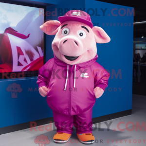 Costume mascotte de cochon...