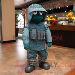 Teal Army Soldier máscara...