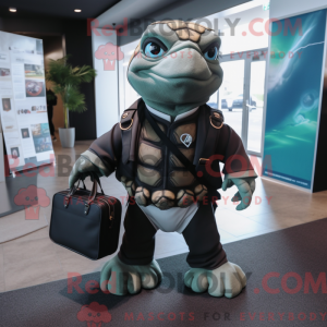 Black Sea Turtle mascot...