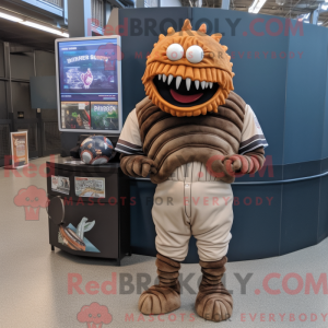 Brun Trilobite maskot...