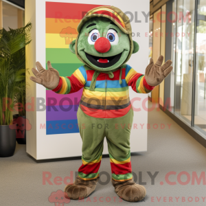 Olive Rainbow mascot...