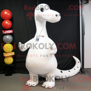 White Diplodocus mascot...