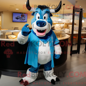 Blue Steak maskot kostume...