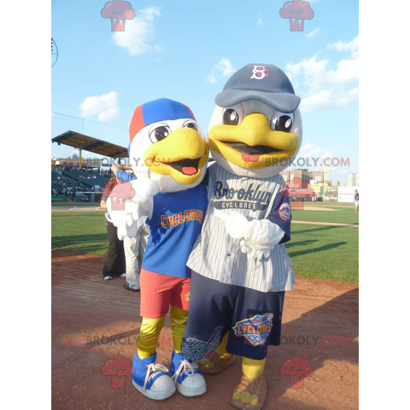 Sandy the seagull, the Brooklyn Cyclones mascot photographed in