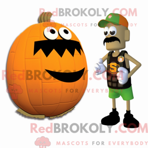 Tan Pumpkin mascot costume...