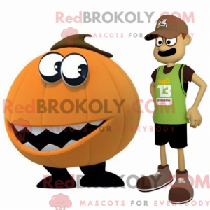 Tan Pumpkin maskot kostyme...