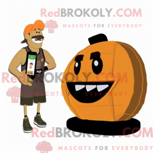 Tan Pumpkin maskot kostyme...