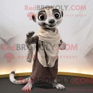 Gray Meerkat mascot costume...