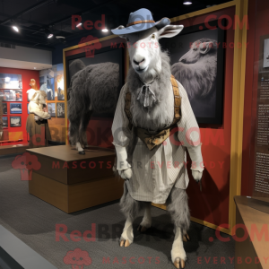 Gray Boer Goat mascot...