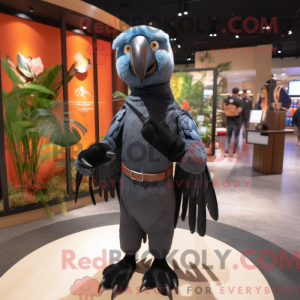 Black Macaw-mascottekostuum...