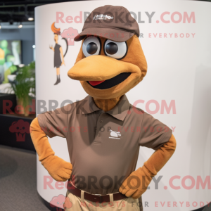 Brown Hens mascot costume...