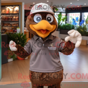 Brown Hens mascot costume...