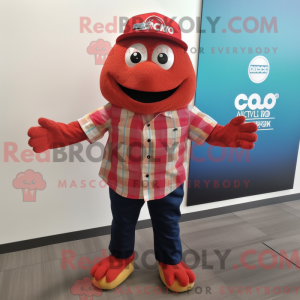 Red Cod maskot kostume...