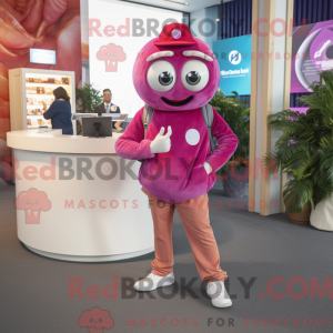 Magenta Oyster mascot...