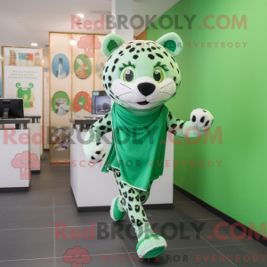 Green Leopard mascot...