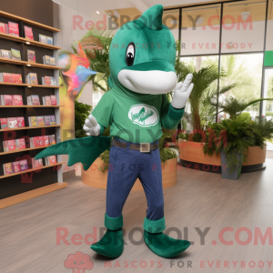Forest Green Dolphin maskot...