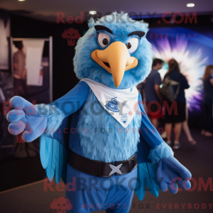 Blue Eagle mascot costume...