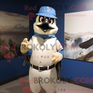 Cream Blue Jay maskot...